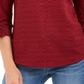 Top texturizado com punho e gravata feminino Charter Club, vermelho, tamanho XX-G