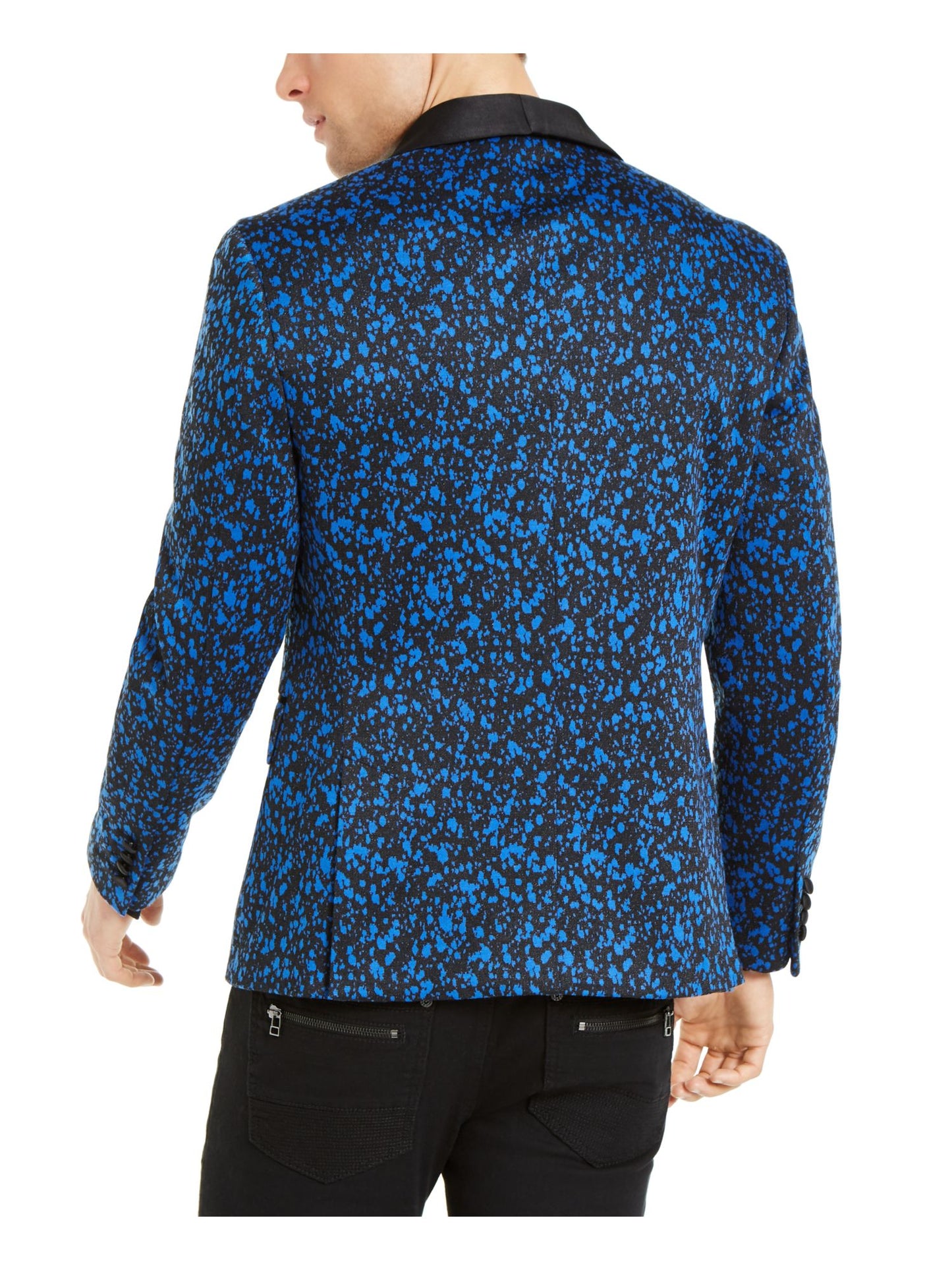 Blazer estampado masculino azul INC International Concepts, tamanho XX-G