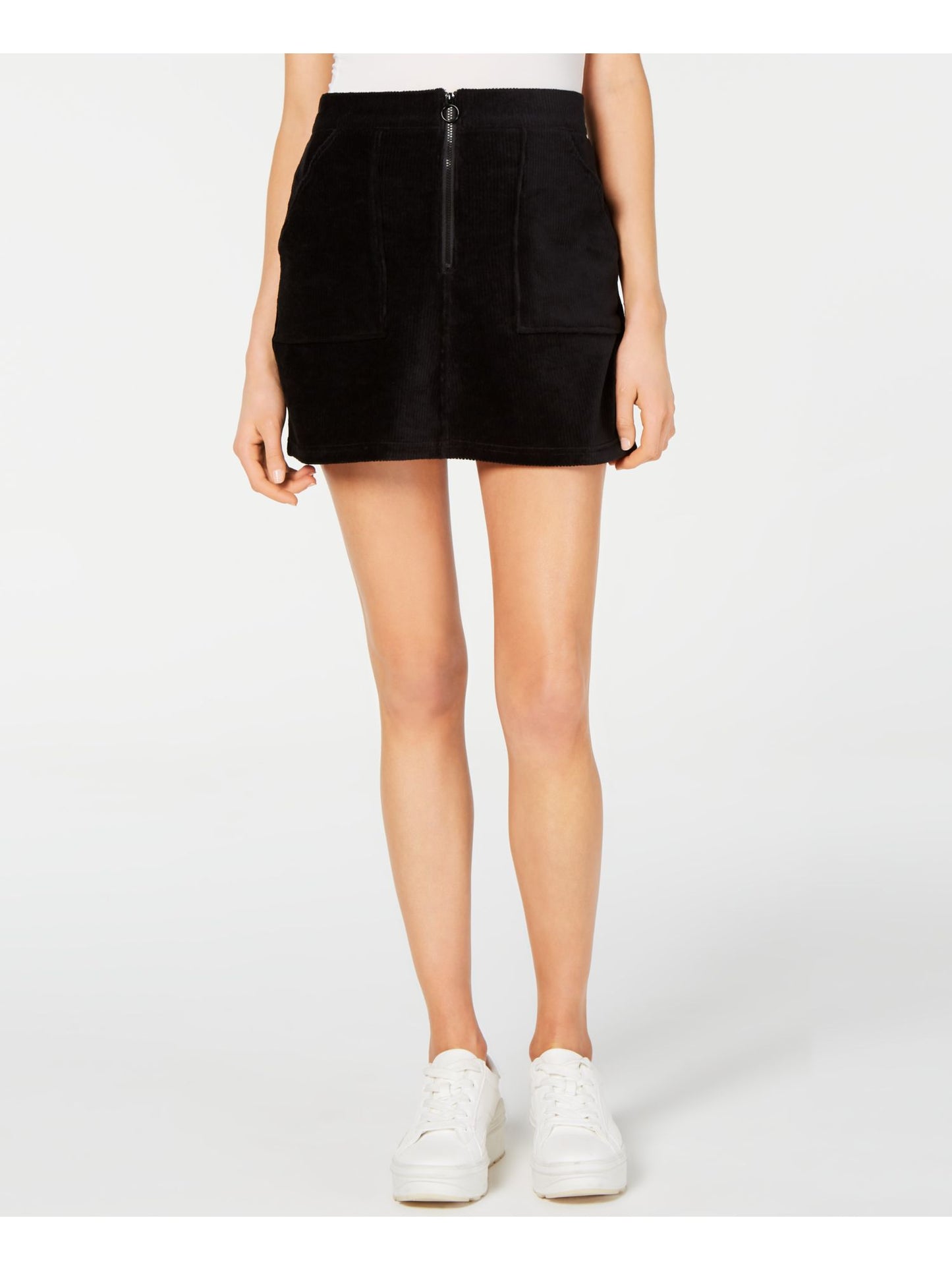 Minissaia feminina Rewash preta tamanho pequeno