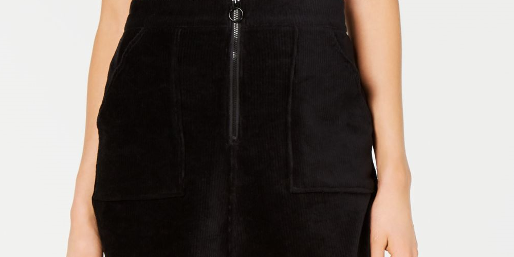 Minissaia feminina Rewash preta tamanho pequeno