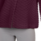 JM Collection Top texturizado feminino com dois botões frontais, roxo, tamanho pequeno
