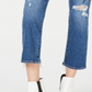Calça jeans cropped rasgada Kendall + Kylie feminina, azul, tamanho 27
