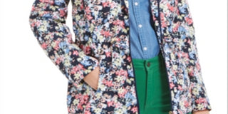 Jaqueta utilitária com capuz e estampa floral feminina Charter Club, tamanho P