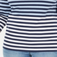Karen Scott Sport Top Feminino Listrado Manga 3/4 Azul Tamanho X-S