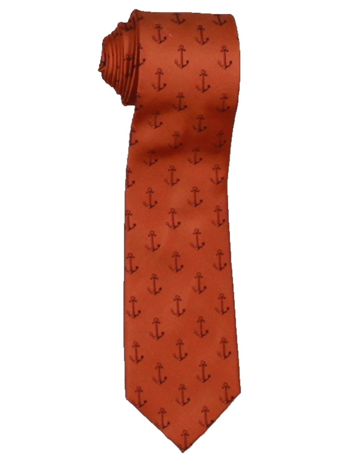 Gravata de seda estampada masculina Nautica, azul, tamanho único