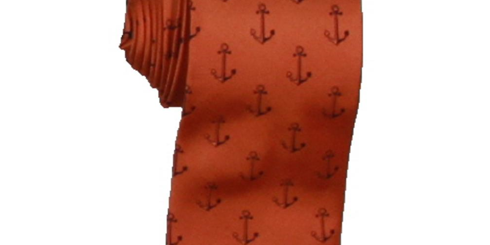 Gravata de seda estampada masculina Nautica, azul, tamanho único