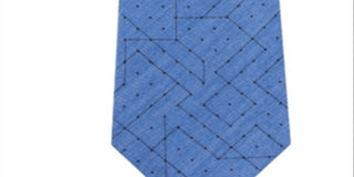 Gravata Slim Calvin Klein Masculina com Estampa Álgebra Azul Tamanho Regular