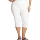 Calça Capri Feminina Gloria Vanderbilt Plus Amanda Rouser Branca Tamanho 18 W