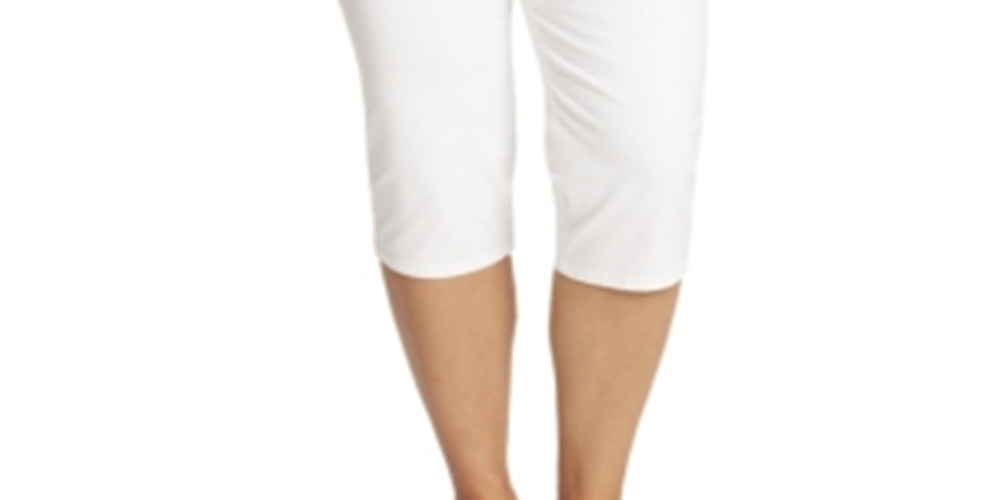 Calça Capri Feminina Gloria Vanderbilt Plus Amanda Rouser Branca Tamanho 18 W