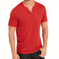 Camiseta listrada masculina com gola dividida e tamanho XX-G da INC International Concepts