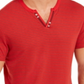 Camiseta listrada masculina com gola dividida e tamanho XX-G da INC International Concepts