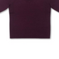 JM Collection Suéter Feminino com Punhos e Botões, Gola V, Roxo, Tamanho Médio