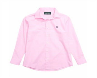 Camisa Ralph Lauren Big Boy's Woven Rosa Tamanho 8