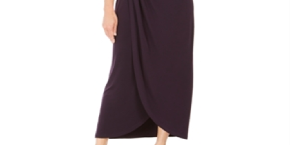 Vestido envelope falso Soutache feminino conectado, roxo, tamanho 4P