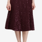 Vestido de renda com lantejoulas e manga 3/4 da SL Fashions para mulheres - Preto, tamanho 10