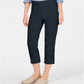 Calça Capri Chelsea Pull-on Tummy Control Feminina Charter Club Azul Tamanho 6