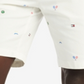 Shorts Tommy Hilfiger Tennis Critter Graphic Masculino Branco Tamanho 42