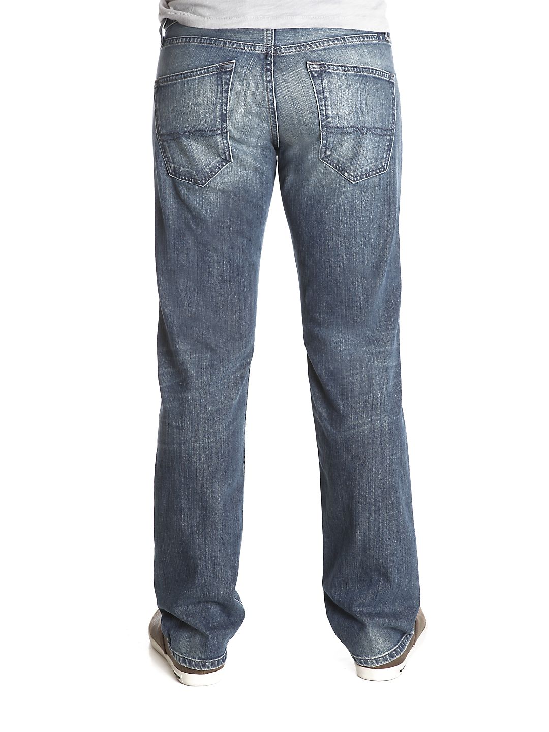 Calça jeans masculina reta Lucky Brand azul tamanho 32x30