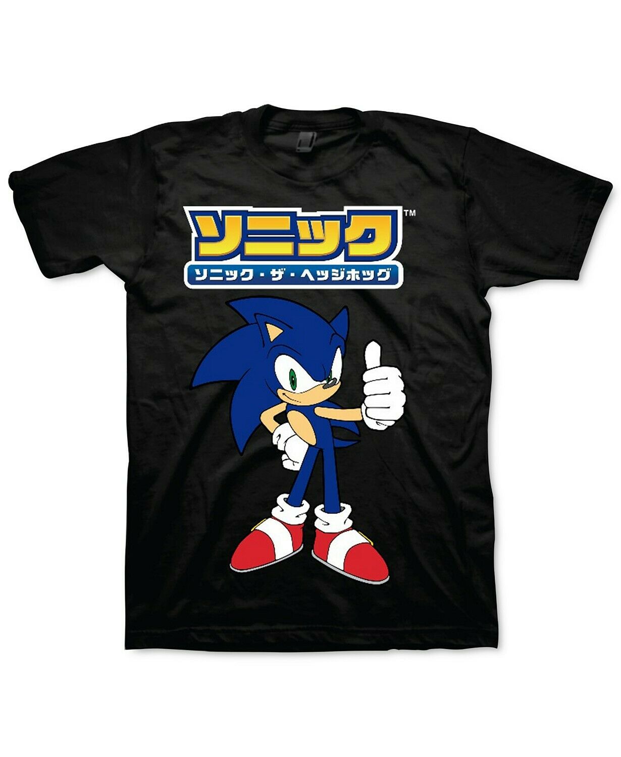 Camiseta masculina Freeze 24-7 Slim Fit Sonic Kanji Graphic preta tamanho XXL