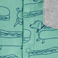 Macacão Carter's Baby Boys n Hot Dog estampado verde tamanho 8 meses