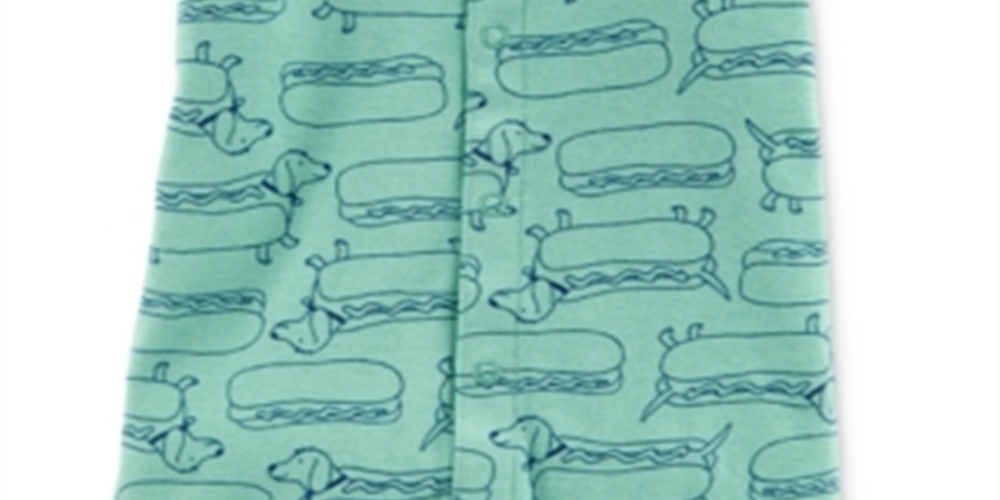 Macacão Carter's Baby Boys n Hot Dog estampado verde tamanho 8 meses