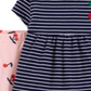 Conjunto de leggings listradas com estampa de cereja Carter's Baby Girl, azul, tamanho 9