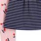 Conjunto de leggings listradas com estampa de cereja Carter's Baby Girl, azul, tamanho 9