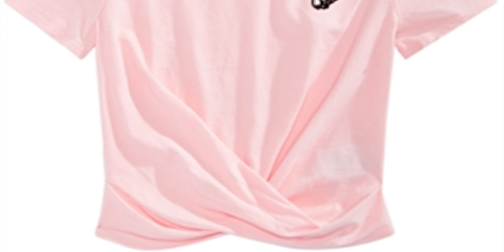 Camiseta Epic Threads Big Girl's Cherry Twist Front Rosa Tamanho Grande