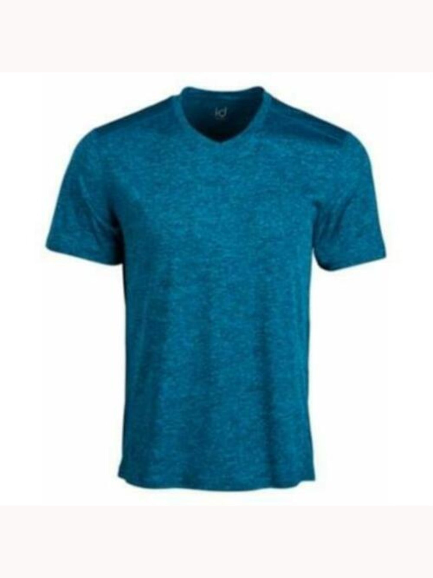 Blusa feminina estampada Ideology, manga curta, gola V, azul, tamanho XXX-G