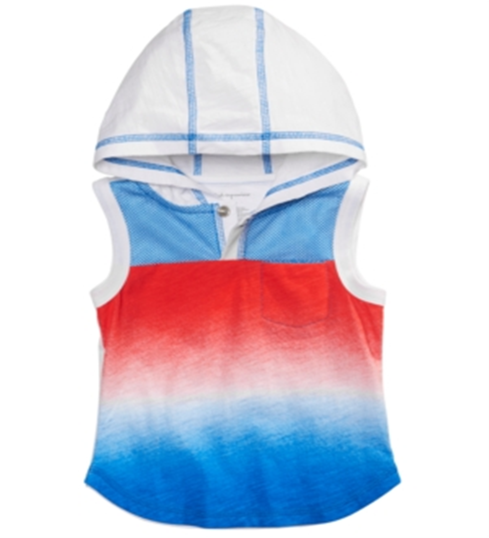 Regata de algodão com capuz First Impressions Baby Boy, branca, tamanho 24 M