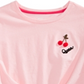 Camiseta Epic Threads Big Girl's Cherry Twist Front Rosa Tamanho P