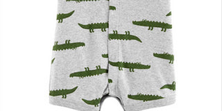 Carter's Baby Boys Snap-Up Romper Heather/Alligator Size 6 Months
