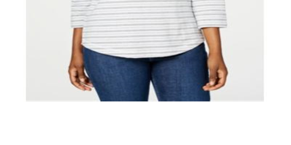 Moletom feminino Karen Scott Sport Zoe cinza tamanho grande