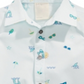Camisa de algodão estampada First Impressions Baby Boy Beach Vibes, azul, tamanho 18 MOS