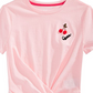 Camiseta Epic Threads Big Girl's Cherry Twist Front Rosa Tamanho GG