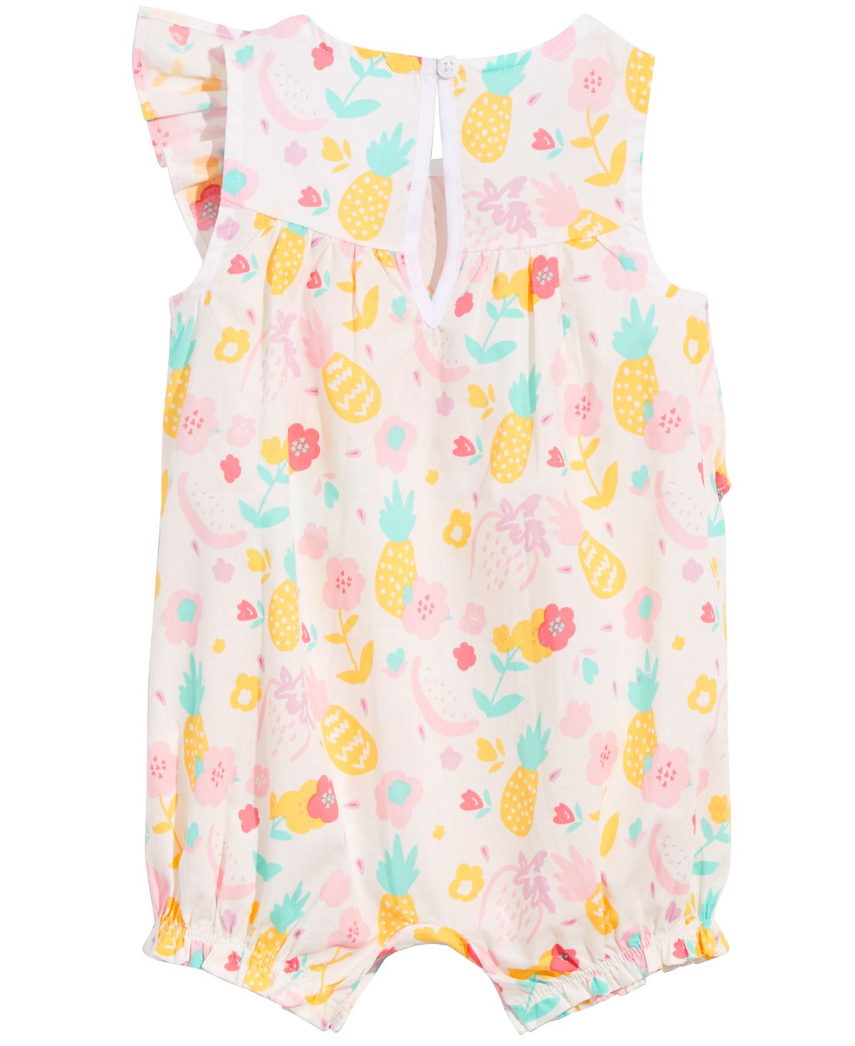 Macacão de algodão com estampa de frutas tropicais First Impressions para bebês meninas, tamanho 3-6 meses