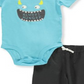 Conjunto de calças Carter's 2 peças, azul, para meninos, tamanho 12 meses