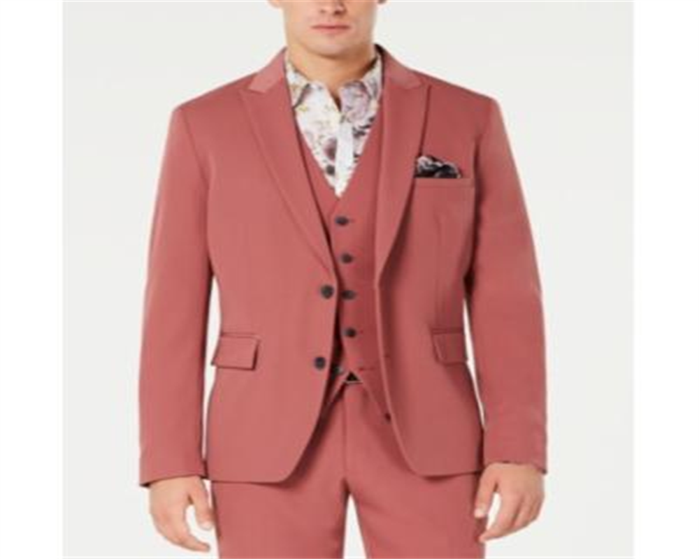 Blazer Slim Fit Dusty Masculino INC International Concepts Vermelho Tamanho Médio
