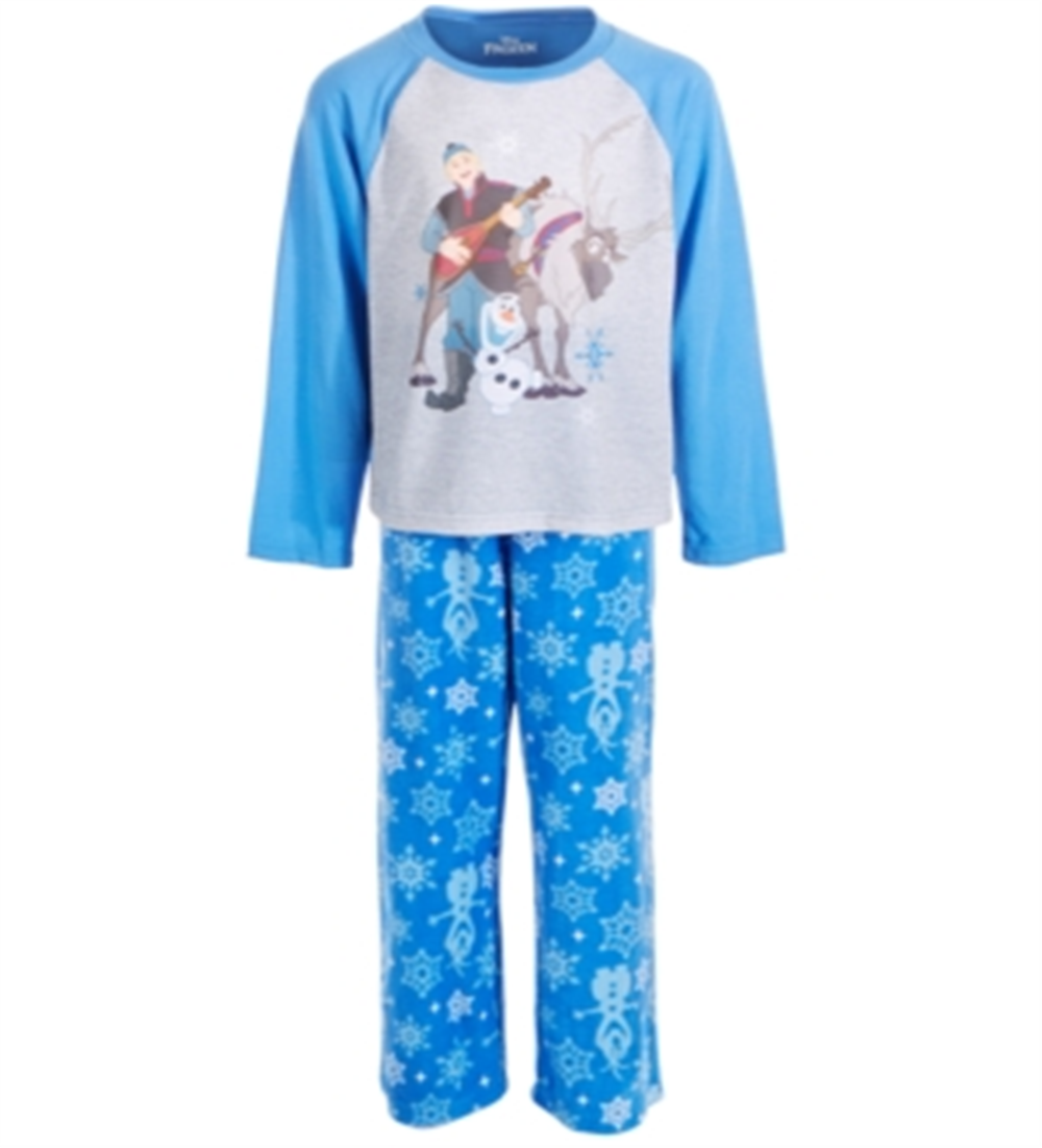 Conjunto de pijama Frozen 2 peças Ame Little &amp; Big Boy's Azul Tamanho 10