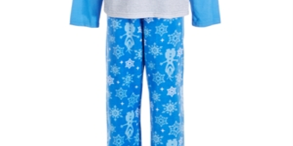 Conjunto de pijama Frozen 2 peças Ame Little &amp; Big Boy's Azul Tamanho 10