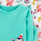Conjunto de pijama de algodão com 4 peças Carter's Baby Girl, verde, tamanho 12 meses
