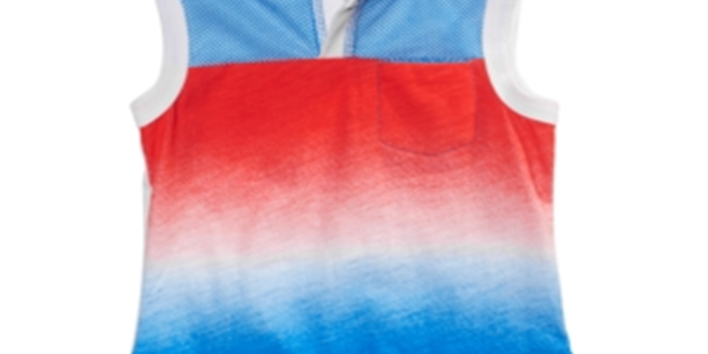 Regata de algodão com capuz First Impressions Baby Boy, azul, tamanho 6 a 9 meses