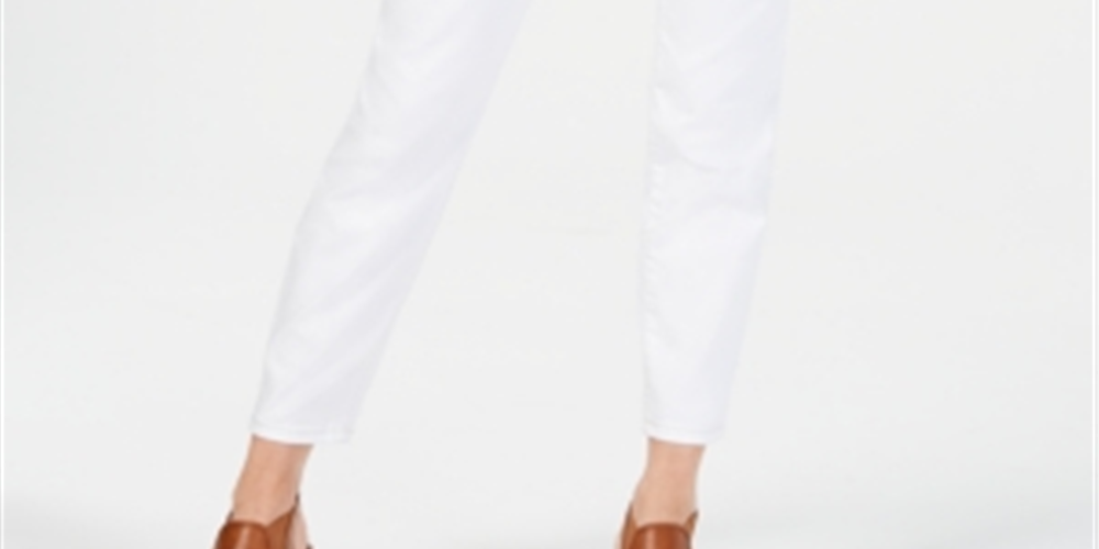 Calça jeans skinny feminina Power Sculpt Curvy Fit, branca, tamanho 6, da Style &amp; Co