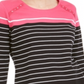 Karen Scott Blusa Feminina Decote Redondo Com Acabamento Em Rebites Rosa Tamanho P