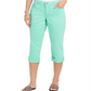 Calça Capri Curvy Verde Feminina Style &amp; Co Tamanho 6