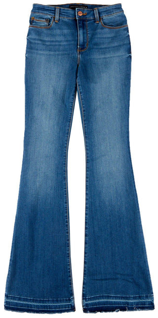 Calça jeans flare feminina Sanctuary, cintura alta, azul, tamanho 28/6