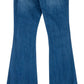 Calça jeans flare feminina Sanctuary, cintura alta, azul, tamanho 28/6