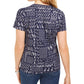 Blusa feminina Karen Scott com estampa de veleiro, azul, tamanho pequeno