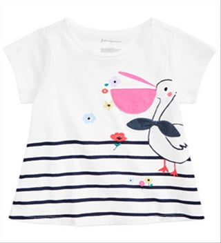 Camiseta estampada Pelican para bebê First Impressions, tamanho 24 meses, branca
