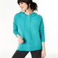 Suéter térmico feminino de cashmere Charter Club com capuz, azul, tamanho extragrande